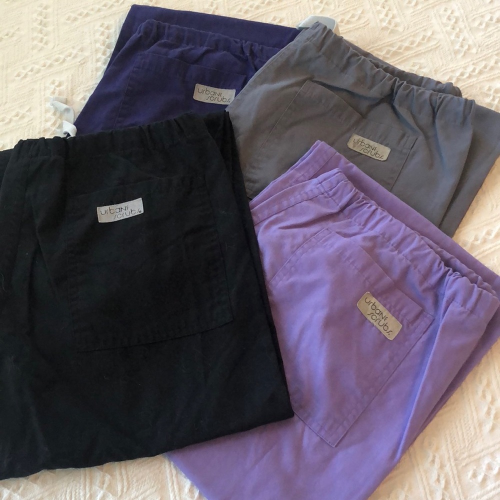 Urbane scrub bottoms, lot of 4
